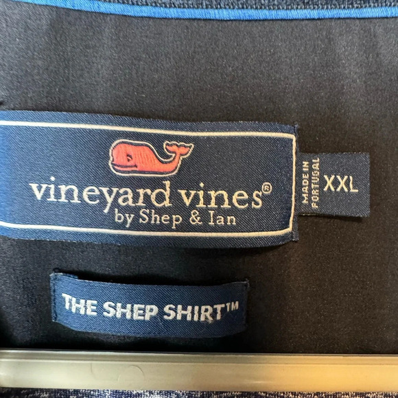 Vineyard Vines Martha’s Vineyard Shep Shirt Gray Quarter Pullover Zip XXL - Picture 5 of 8